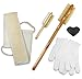 Dry Brush & Skin Exfoliating Set - VEGAN. NO Boar Bristles - Natural 5 in 1 kit - Body Brush, Foot Brush & Pumice Stone, Loofah Back Scrubber, Face Konjac Sponge, Bath Gloves. Reduce Cellulite