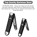 VAIJOY Nail Clippers with Catcher Preventing Splash Fingernail Toenail Clippers Nail Cutter Stainless Steel Sharp Sturdy Trimmer Set for Men Women