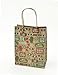 Christmas Medium Gift Bags Kraft with Glitter, 10 Pack