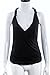Dreamtravel Womens Latest Arrival Sleeveless Lace Shirts V Neck Cami Tank Tops, Black, Medium