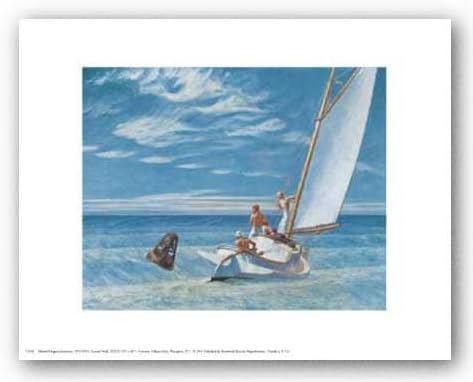 Ground Swell - Poster by Edward Hopper (10 x 8)