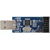 AVR USBISP Programmer - USB ASP for ATMEGA8/128, Reliable Performance with 10Pin to 6Pin Adapter, Compatible with Win7 64