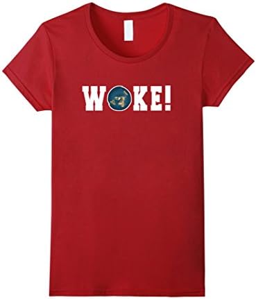 Womens Woke to the Truth that is Flat Earth! T-Shirt Medium Cranberry