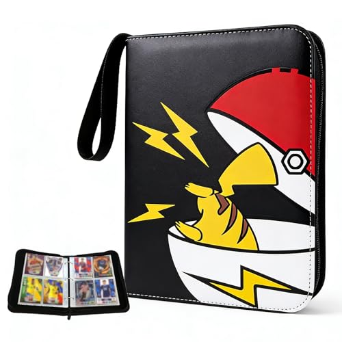 Card Album, Card Binder, PU Book Waterproof Card Holder, Collector's Folder Album, 50 Pages, Capacity 400 Cards