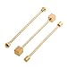 3 Pc Collar Bar Pin Set, MAD MEN Edition, Gold Tone Barbell Assorted Styles by Puentes Denver