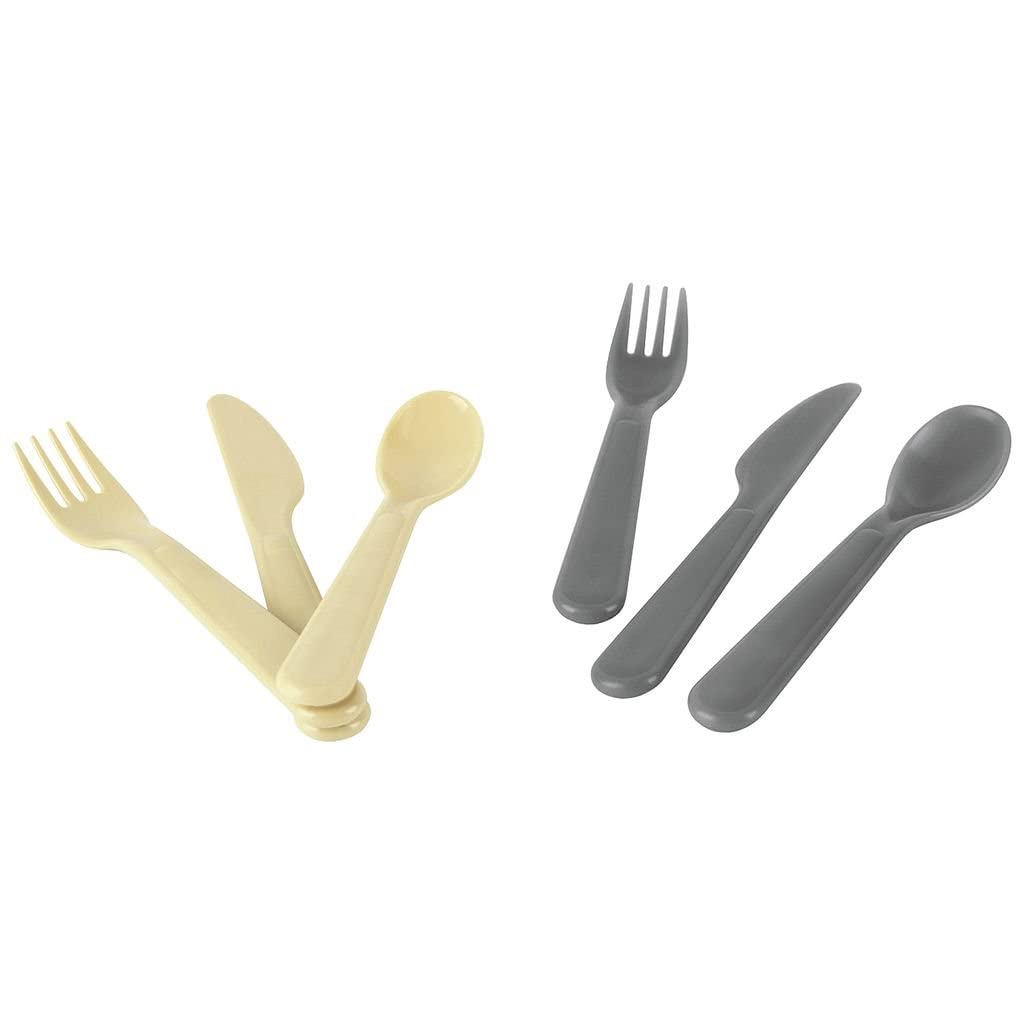 Dantoy - Tiny Biobased Cutlery Set - Nude & Mocca (6252)