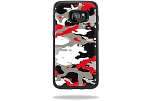 MightySkins Skin Compatible with OtterBox Symmetry Samsung Galaxy S7 Case wrap Cover Sticker Skins Red Camo