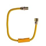 LDR 509 1136SSC Coated Flexible Gas Connector, 1/2-Inch FIP x 1/2-Inch MIP x 36-Inch, Stainless Steel Tube