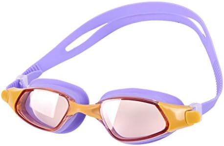 Hedwig Adult's Swimming Goggles Large Silicone Gaskets Diving &amp; Snorkeling Equipment,Purple