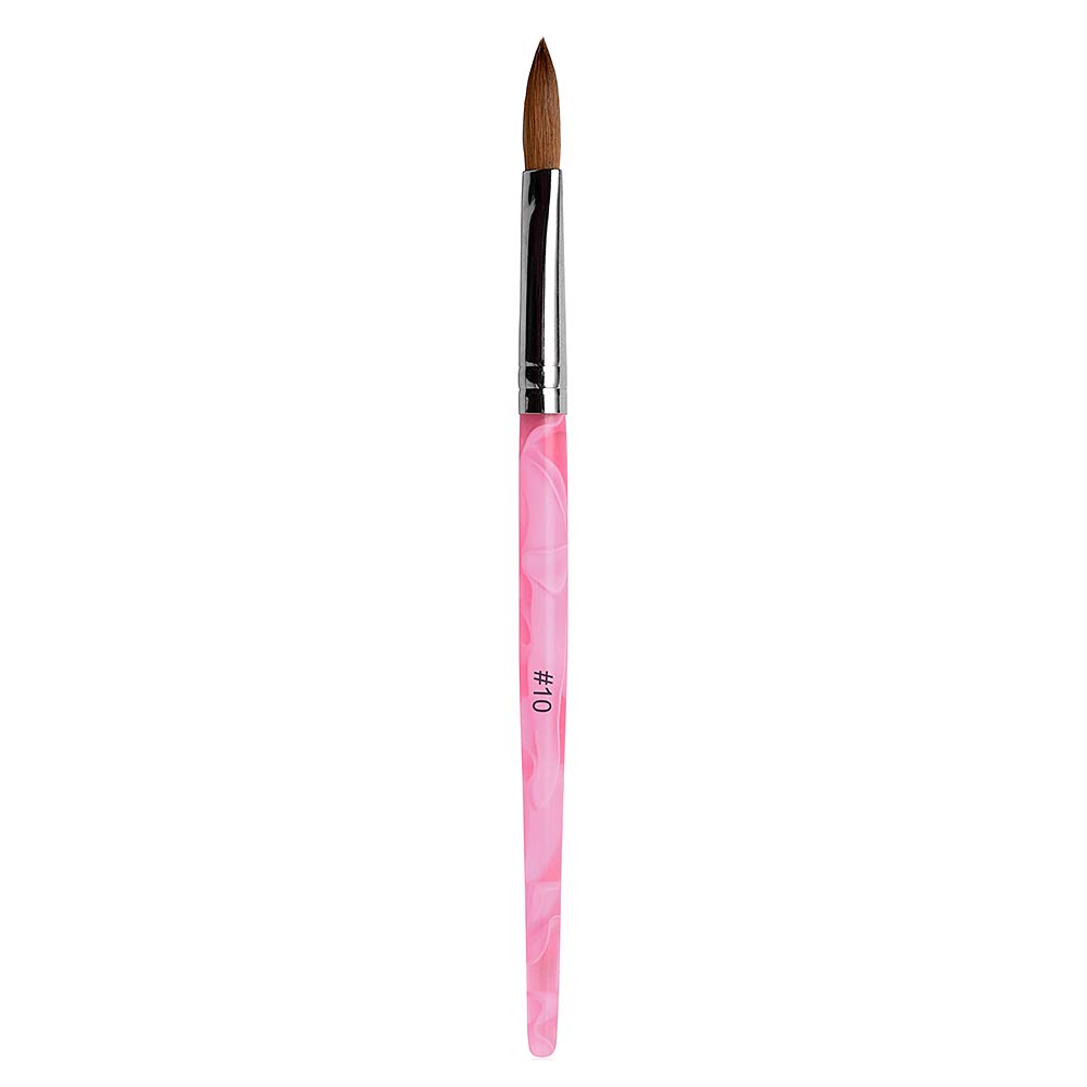 Alexnailart Pink Kolinsky Sable Art Brush - Acrylic Nail Design Tool