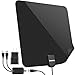 【2019 Newest】 HDTV Antenna, 60-80 Miles Long Range Indoor Amplified Digital TV Antenna with Amplifier Signal Booster Support 4K Local Channels Broadcast - Extremely High Reception