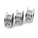 BIQU GT2 20Teeth 3mm Bore Aluminum Timing Belt Idler Pulley for 3D Printer 6mm Width Timing Belt (Pack of 5pcs)