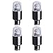 4X Bike Car Motorcycle LED Flash Lamp hot, Tuscom Wheel Tire Tyre Valve Cap Neon Light