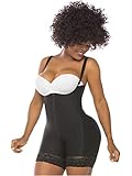 Salome 215 Backless Strapless Bodysuit Shaper Tummy Control Shapewear Post C Section Bodysuit Faja Colombiana Reductora Moldeadora Postparto Black L