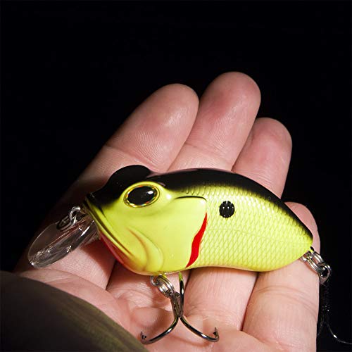 FOVONON Frog Hard Bait Floating Wobblers 5pcs/Set Fishing Lures Topwater Artificial Bait Pike Fishing Tackle Crankbait (F131)