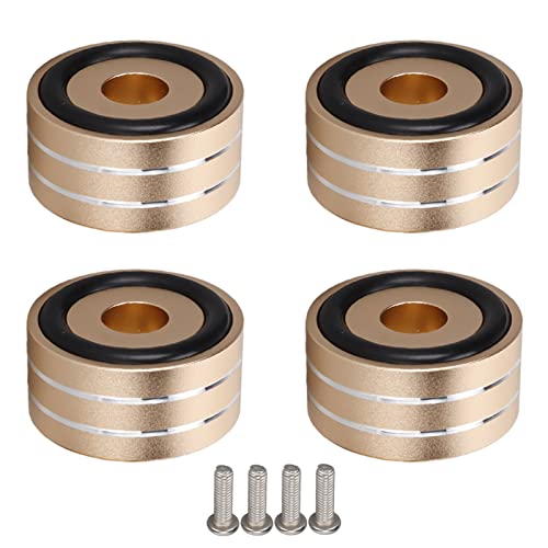 PUSOKEI 4pcs Speaker Spikes,40x20mm Bumper Feet Isolation Stands