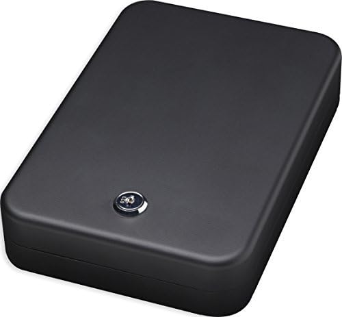 Bulldog Vaults Personal Safe with Key Lock and Security Cable, 9.5 x 6.5 x 2-Inch, Black by Bulldog Vaults