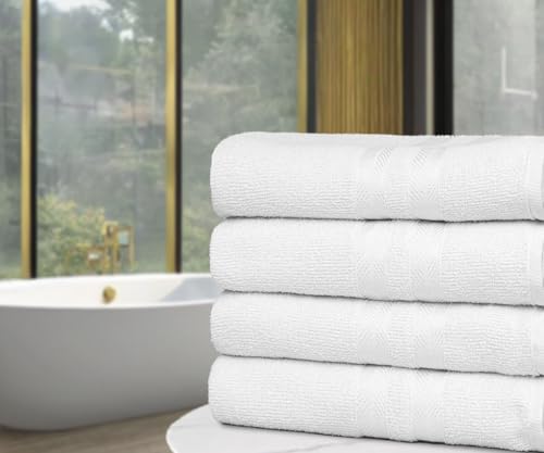 Kit 10 Toalhas Banho para Hotel 100% Algodão Caricinha - Branca