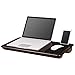 LapGear Home Office Lap Desk with Mouse Pad and Phone Holder - Espresso Woodgrain - Fits Up to 15.6 Inch Laptops - Style No. 91475, Pro Name with Wrist Rest