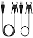 CAVN 2-Pack Alta Charger Including Reset Button (1FT + 3FT), Replacement USB Charging Cable Cord Compatible Alta Fitness Tracker (with Reset Button)