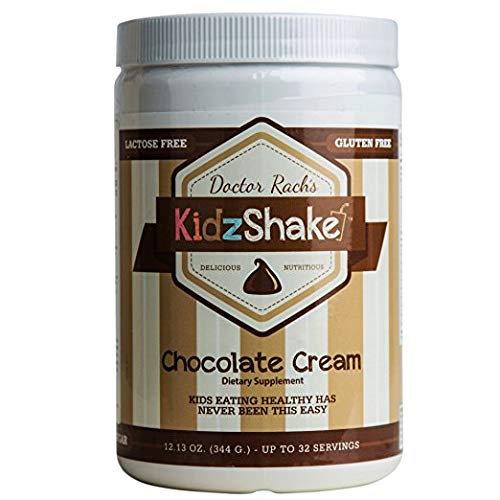 KidzShake - Kids Chocolate Organic Protein Powder | Nutritional Meal Replacement Shake - Non GMO, Gluten Free, & Complete Multivitamin w/ Probiotics, 12.13 oz