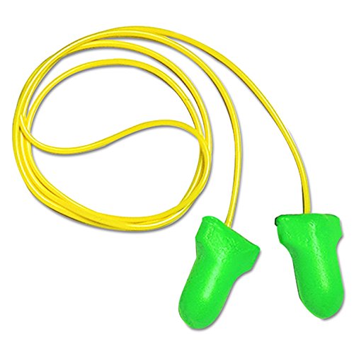 Howard Leight by Honeywell HOW LPF30 154-LPF-30 LPF-30 Max Lite Single-Use Corded Earplug, 30dB Noise Reduction Rate, Polyurethane Foam, Green (Pack of 100)