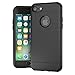 iPhone 7 Case, Hybrid Modern Slim Textured Grip Cell Phone Case for Apple iPhone 7 (2016) (Black)