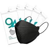 Herla Black Face Masks Mask Women Men, 50 Pack