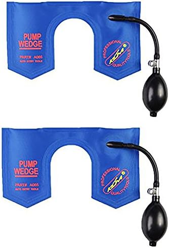Landuoer 2 PCS Klom Picowe Pump Air Wedge Alignment Tool Inflatable Shim Set U Shape Blue