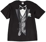 Hybrid Mens Black Tie Tuxedo T-shirt