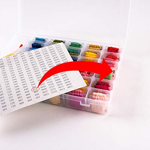 4 Plastic+Embroidery+Stitch+Organizer+Bobbins