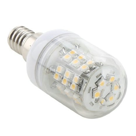 How Nice 3W E14 110-240V 48 LEDs 3528SMD LED Corn Light Bulb LED Lamp Warm White