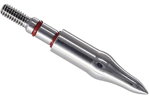 maifield Stainless Steel Archery Field Points, Easy Pull Various OD for 85/100/125/150/175/200/225/250/275/300 Grains,Screw in Archery Field Tips