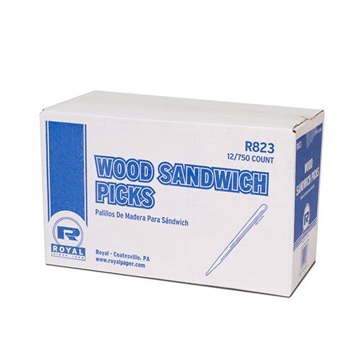 Royal Wood Sandwich Picks, Case of 36,000