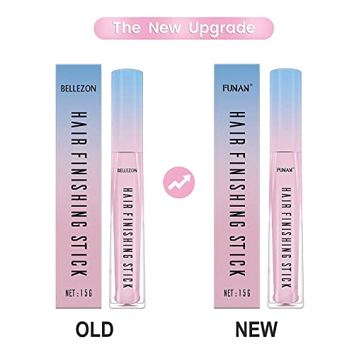 FUNAN Hair Finishing Stick 2 Pack for Small Broken Hair Cream, Broken