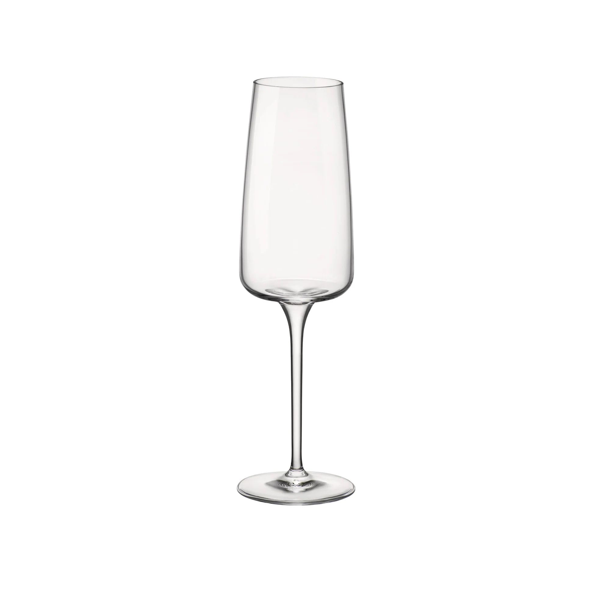 Bormioli Rocco 365752GRB021462 Planeo Flute Glass, Set of 4, Clear