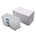 BangQiao 3 Pack Small Adjustable Plastic Storage Divider Box, Plastic Bead Organizer Box with 8 Grids, Clear