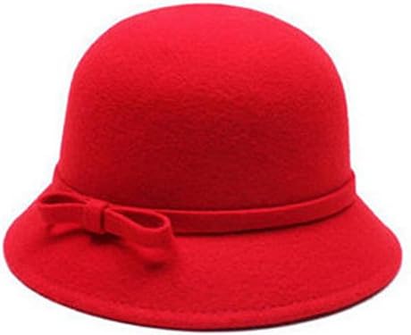 vintage style wool felt cloche hat
