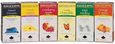 Assorted Herbal Tea Packs, Six Flavors, 28 Bags Of Each Flavor