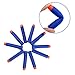 QUN FENG Refill Bullet Darts 100 Pack for Ammo Nerf N-strike Modulus Elite Bullets Blasters Rebelle Dart Guns Toy for boys,blue