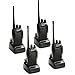 4 PCS Walkie Talkies 16CH Signal Band UHF 400-470 MHz with Rechargeable Li-ion Battery Long Range Two Way Radio Box Contain 4 of Every Item