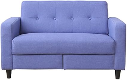 Amazon Une Bonne ウネボネ ソファ 収納付きソファ 2人掛 引き出し付きソファ コンパクト 収納 2人掛 引出し付き 北欧風 収納付き ソファ 脚取外し可能 ライトブルー 銀河家具 ソファ カウチ