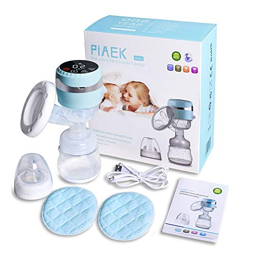 PiAEK Electric Breastfeeding Pumps, Integrated Portable Milk Breast Pump Rechargeable Battery Adjustable Massage Suction (Include 2 Pcs Nursing Pads Free) - Thumbnail 6