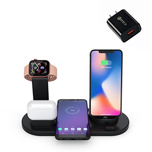 VESTAIOT Wireless Charger, in Qi Certified rotatable Charging Dock for  Apple Watch SE/6/5/4/3/2/1, AirPods