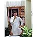 HAOYIHUI Women's Casual Long Sleeve Boyfriend Pocket Shirt Dress Tunic Top(L,White)