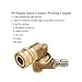 Tool Daily Quick Connecting Pivoting Coupler for Pressure Washer Nozzle, Cleaning Hard to Reach Areas, 4500 PSI 1/4” Plug 90 Degree Rotation