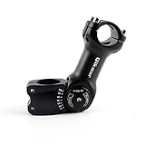 Suncentech Bike Stem 0-60 Degree Adjustable 25.4/31.8 Stem 110mm Handlebar Riser Extender for Road Bike, Mountain Bike, MTB, BMX, Cycling