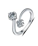 FHX 925 Sterling Silver Ring Female Zircon Diamond