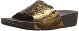 FitFlop Women's Flora Slide Sandal, Superbronze, 8 M US