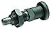 GN 817.1 Series Steel Lock-Out Type Inch Size Indexing Plunger with Multiple Pin Lengths, with Lock Nut, 5/16